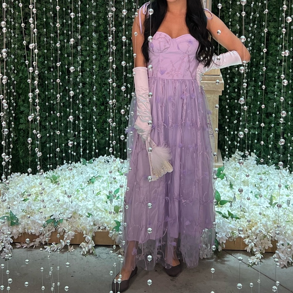 SHEIN Lavender Prom Dress
